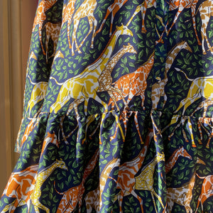 J.Crew giraffe print long sleeve dress size Large