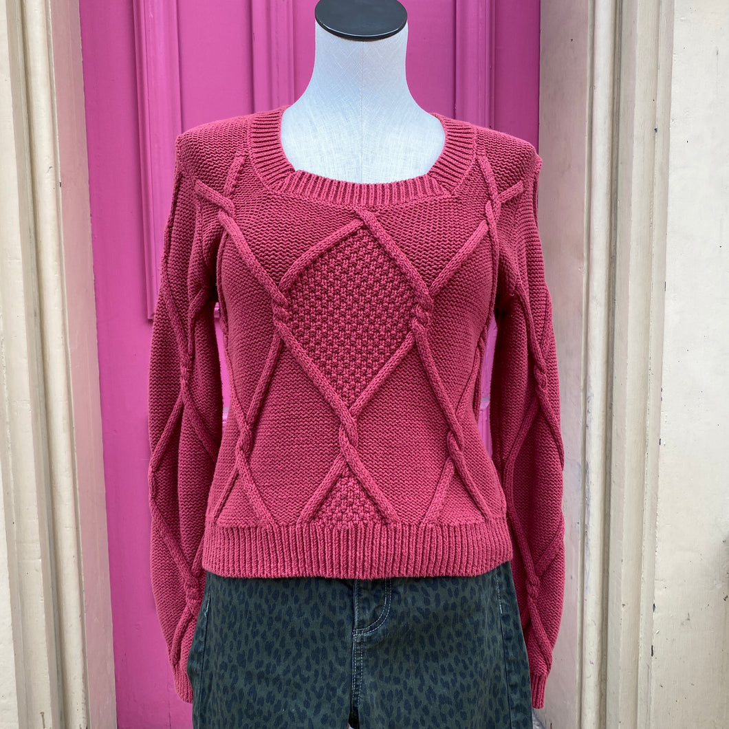 Cabi red sweater size small