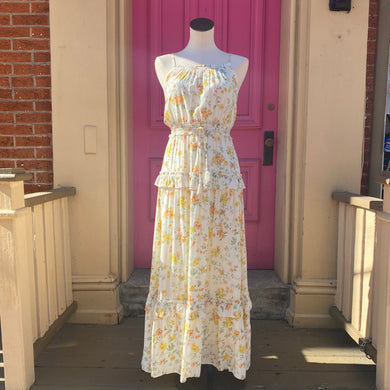 Lost + Wander yellow floral dress size XS New With Tags