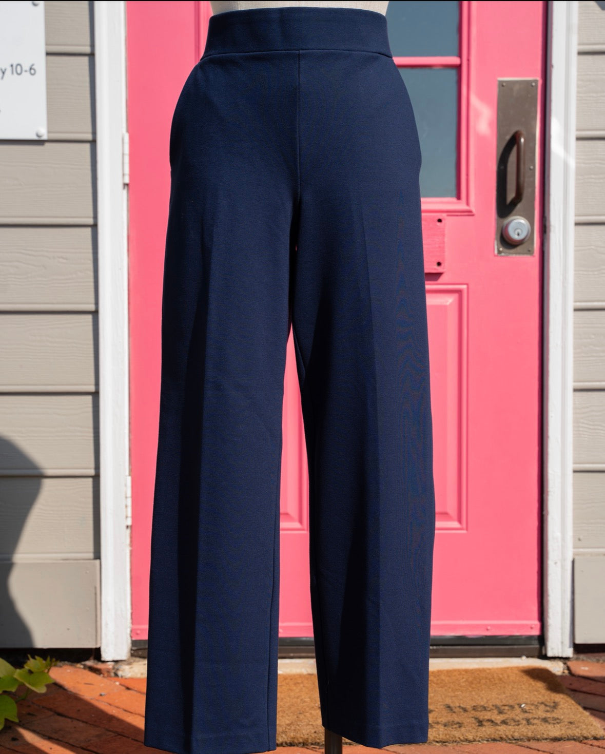 Ann Taylor LOFT navy pants size L NWT