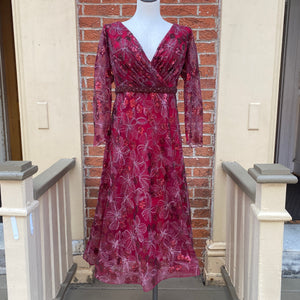 Mac Duggal burgundy sequined dress size 16W (1X)