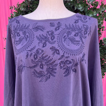 J. Jill navy embroidered tunic size 2X