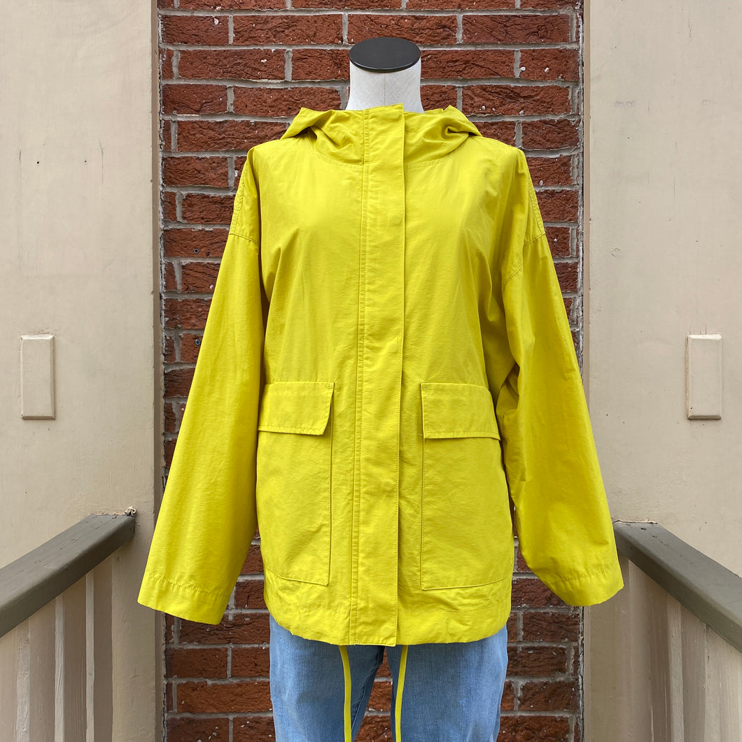 Eileen Fisher chartreuse lightweight jacket size Large