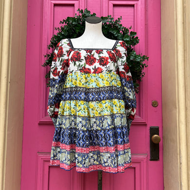 Alice + Olivia multicolor floral dress size S