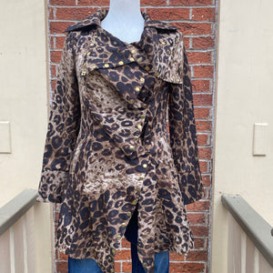 Le Jean de Marithe Francois Girbaud leopard print jacket size 38 (size 6)