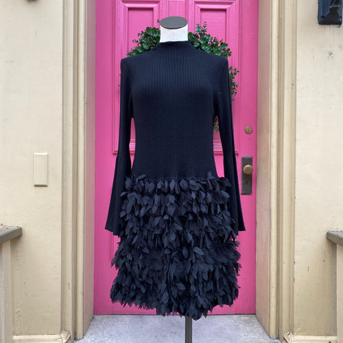 Tyler Boe black ribbed long sleeve dress size XL