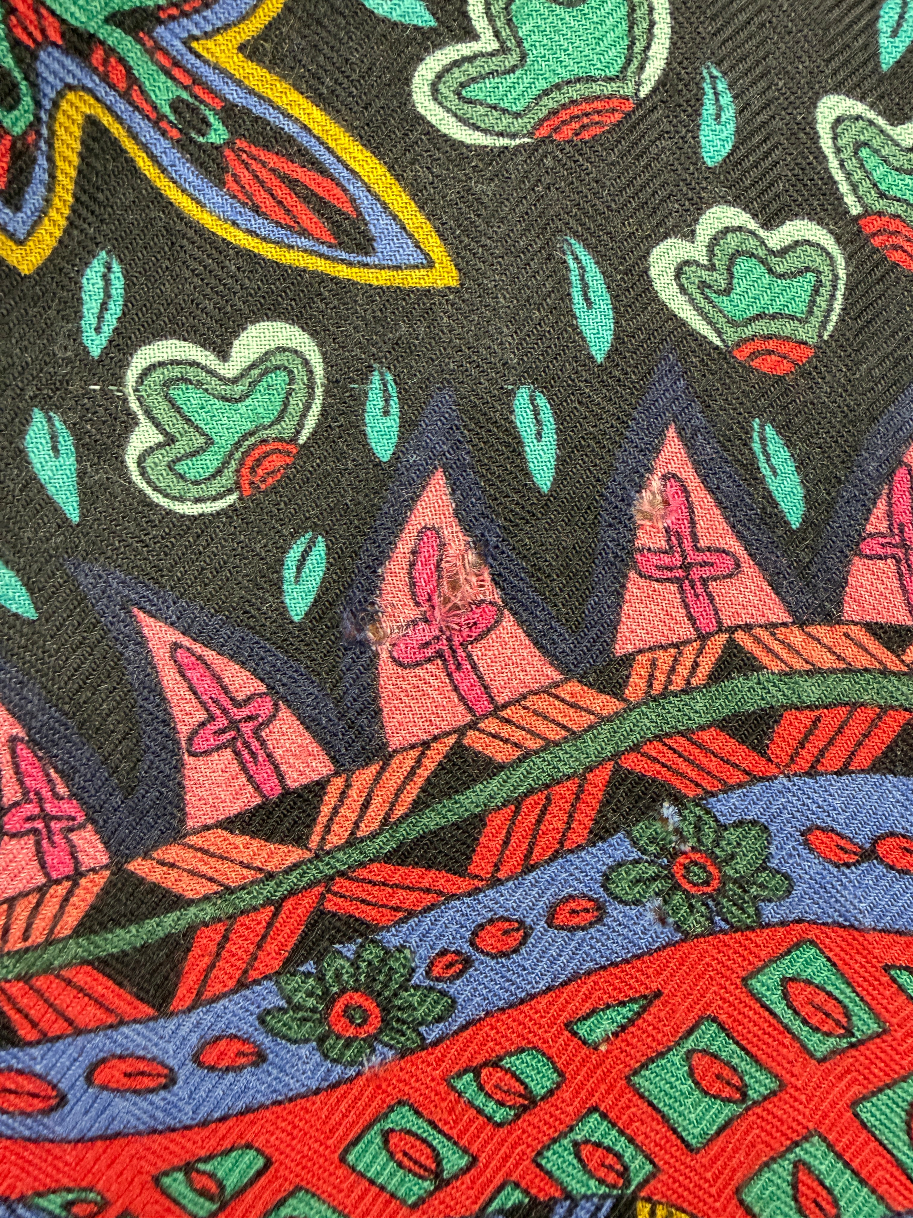 Hermès 140cm Le Jardin de la Maharani cashmere silk scarf