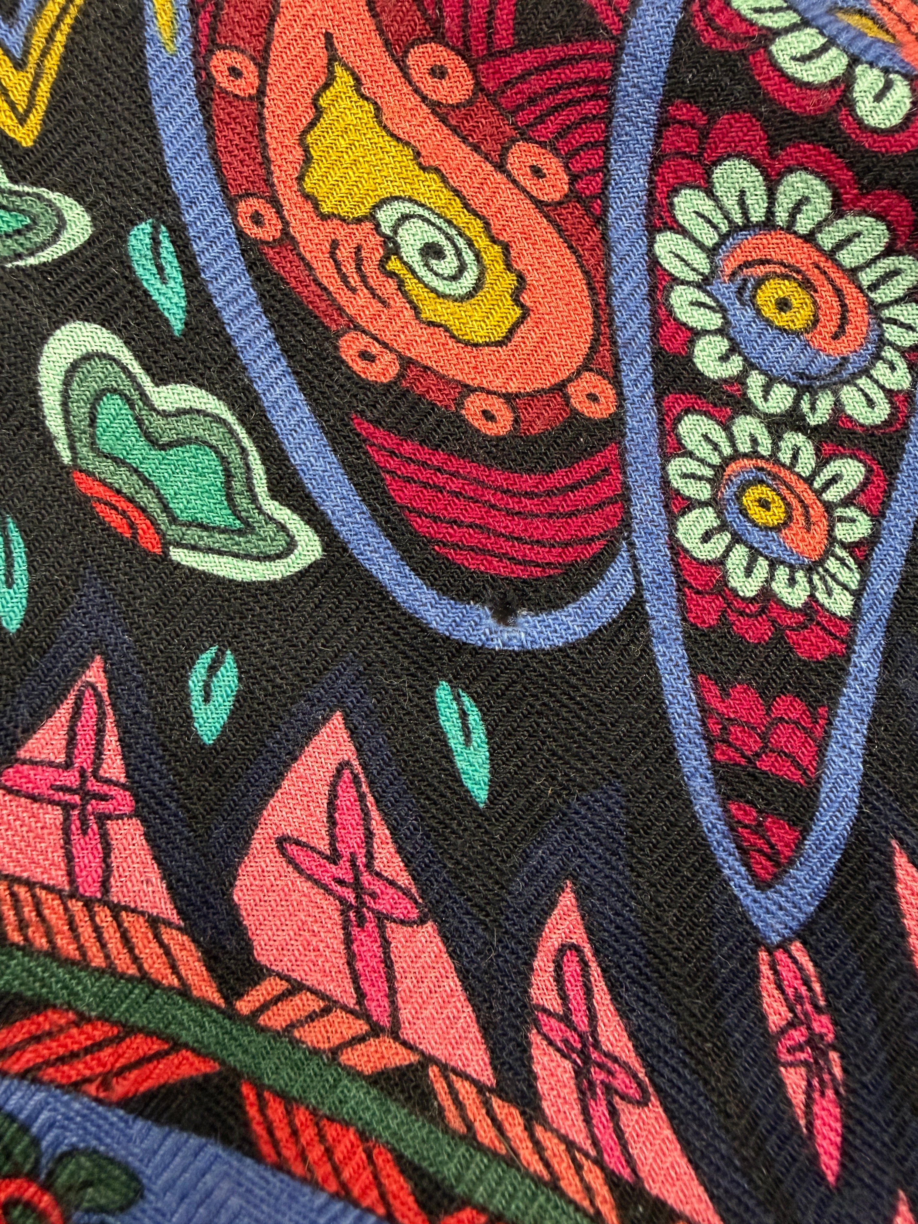 Hermès 140cm Le Jardin de la Maharani cashmere silk scarf