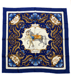 Hermes silk Cheval Turc 90 scarf