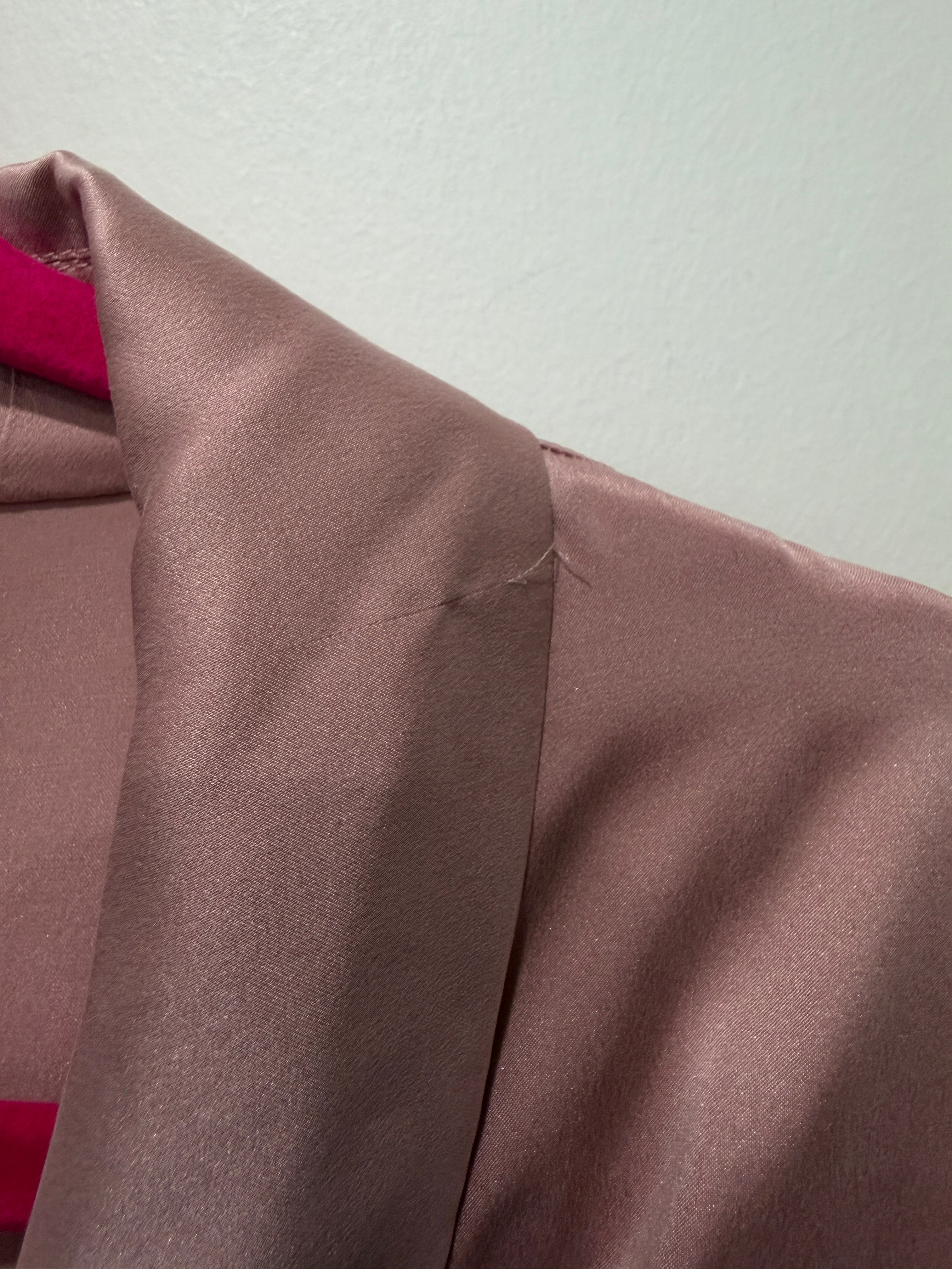 Zimmermann pink silk wrap long sleeve mini dress size 6