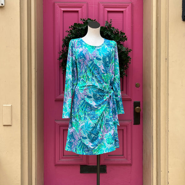 Lilly Pulitzer Bryson long sleeve holiday in the sun dress size XXL NW