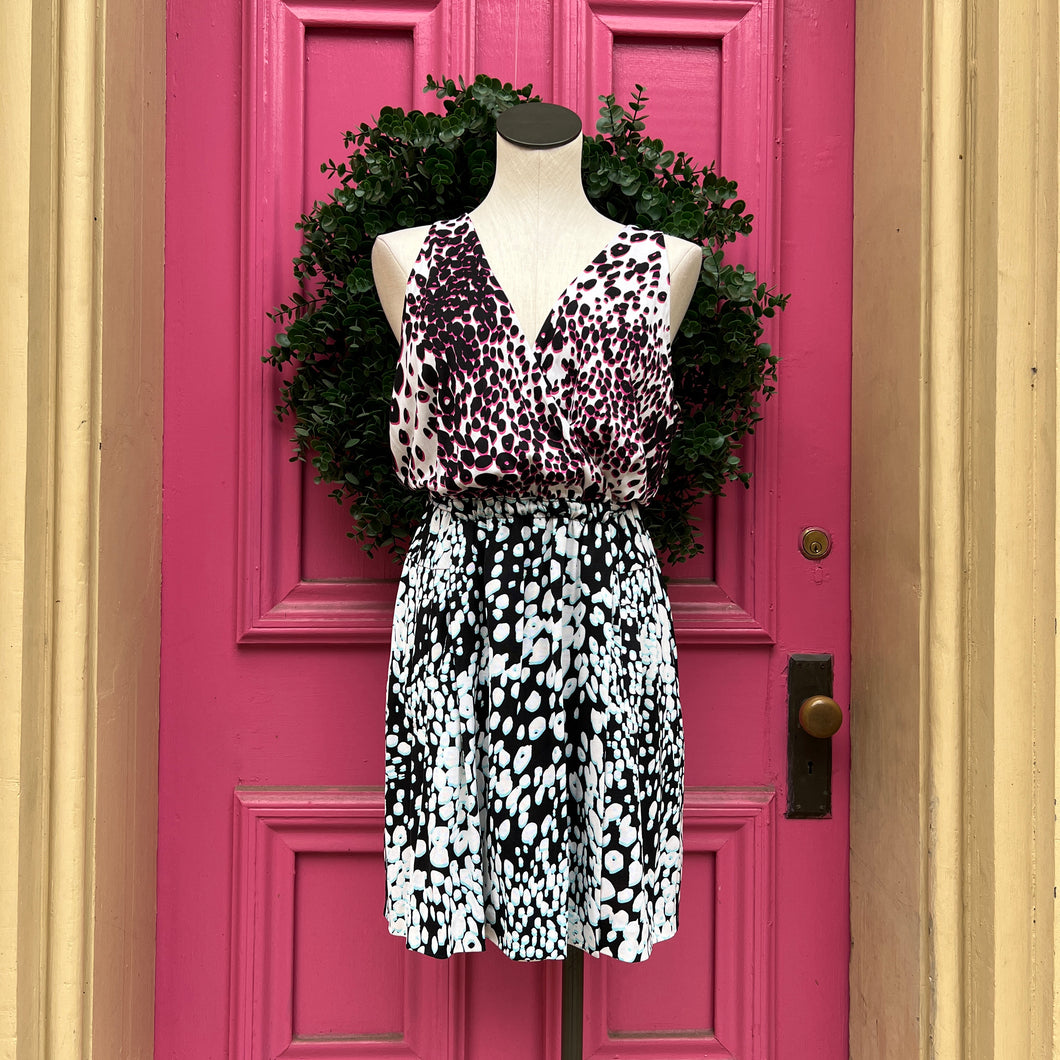 Diane von Furstenberg silk Oblixe dress size 14 NWT