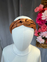 MCM brown signature print headband