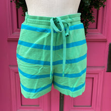 Cabi green, blue, and yellow striped lounge set size S