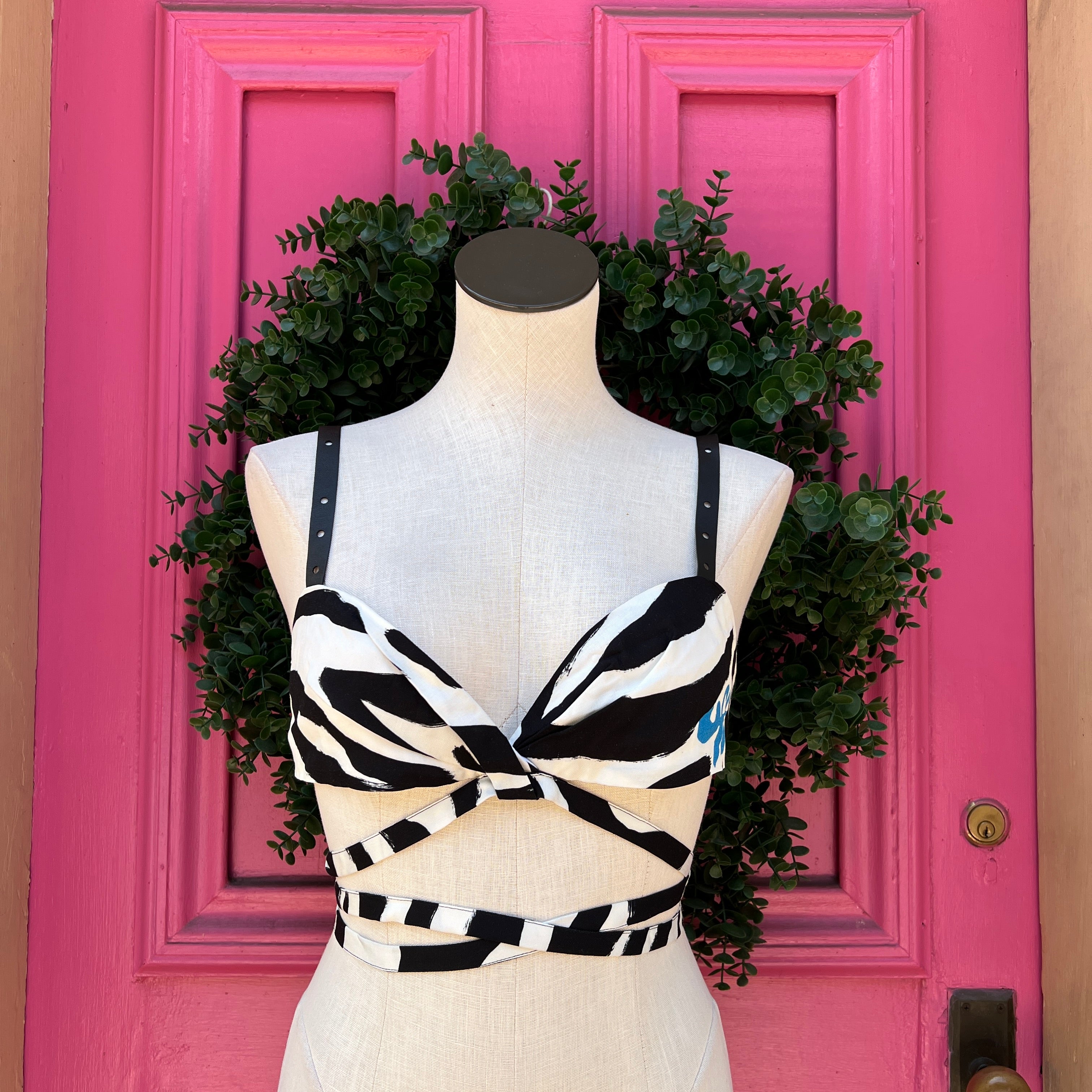 Off White zebra twisted lace up top size 48 (US 12/L) NWT