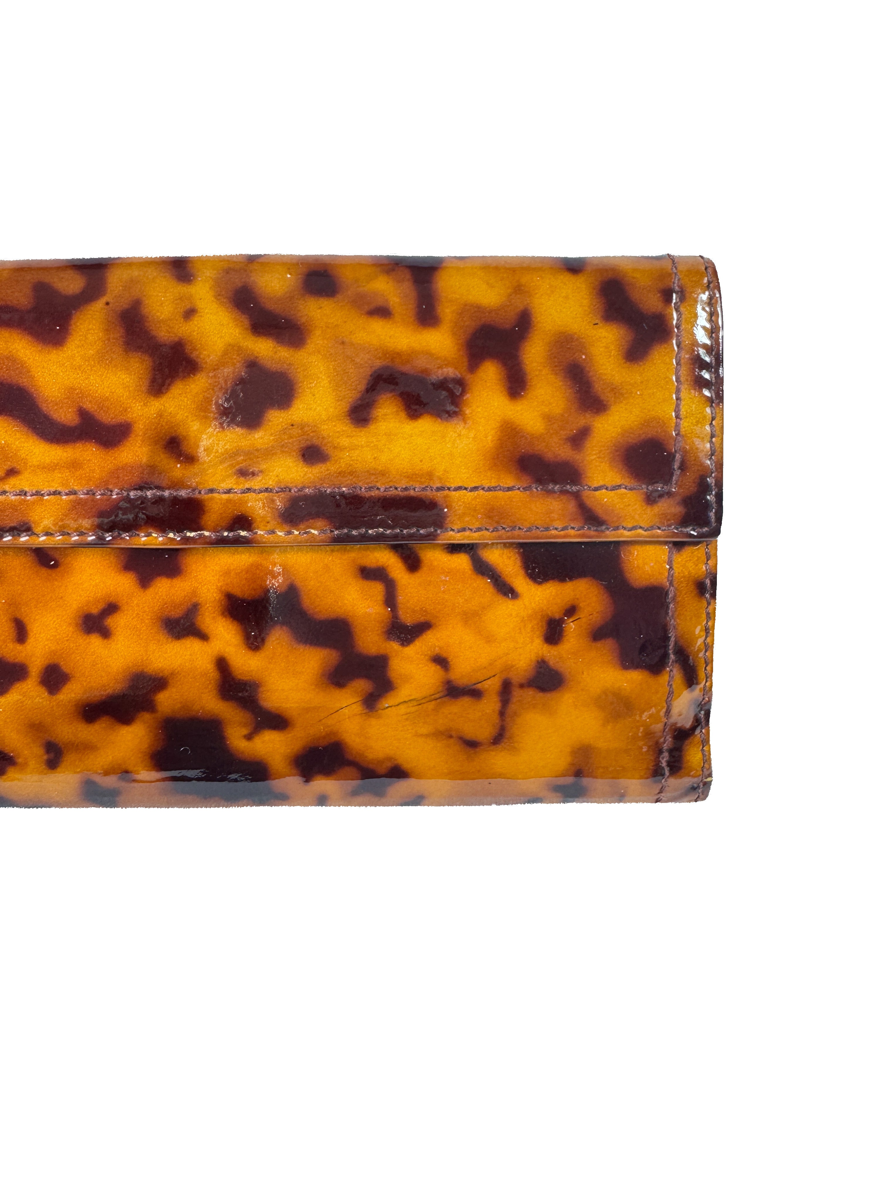 Gucci patent leather tortoise Hysteria wallet 1903502883