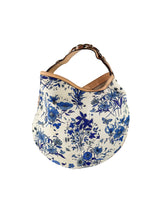 Gucci blue Flora Wave horsebit hobo  170014 2123