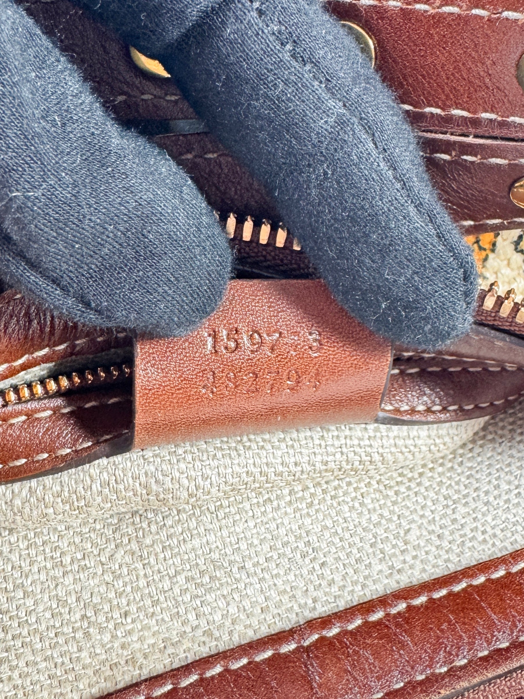 Gucci Monogram Biba Pineapple Print Hobo Brown  159773 482794