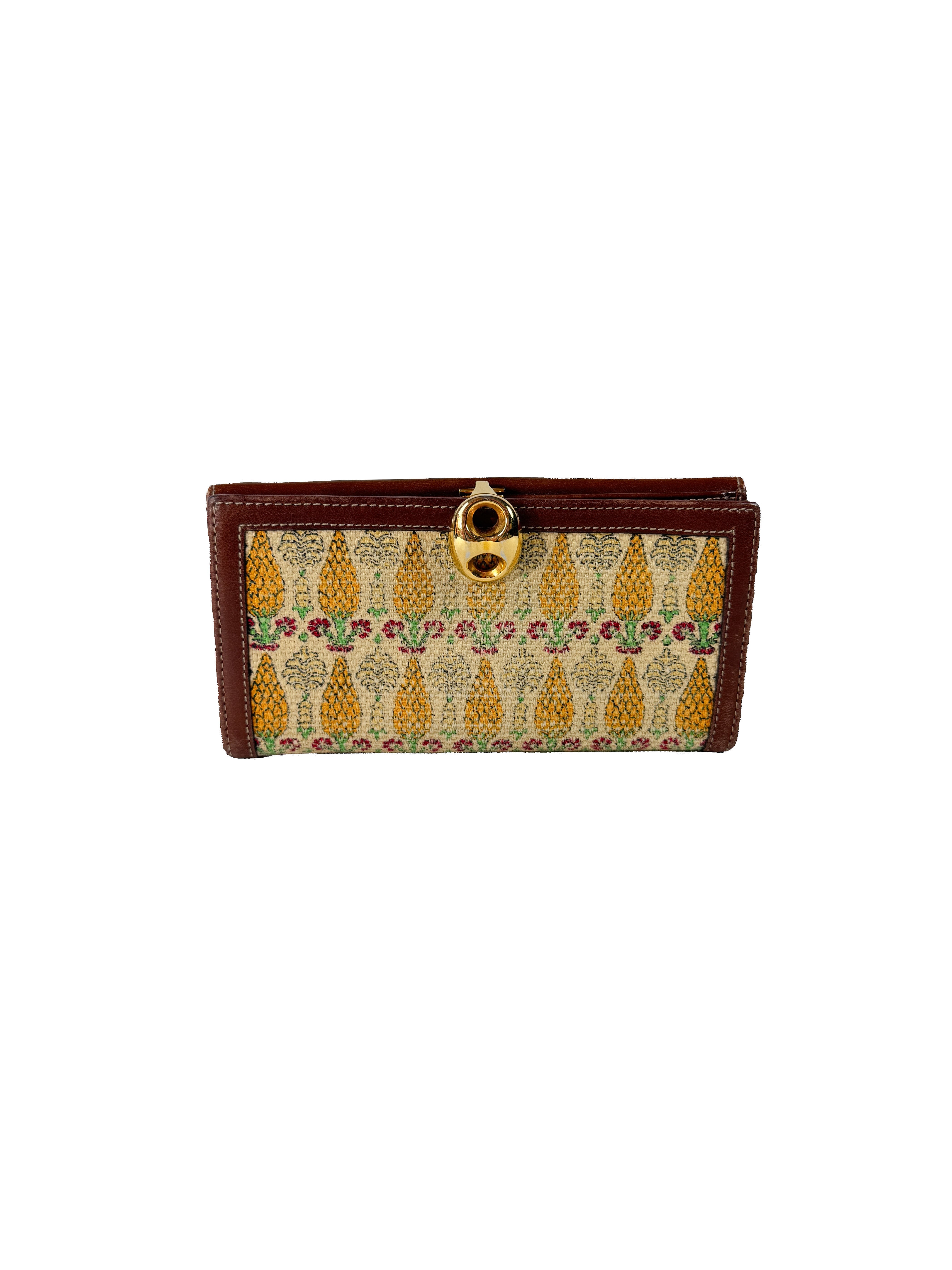 Gucci monogram Biba print pineapple wallet
