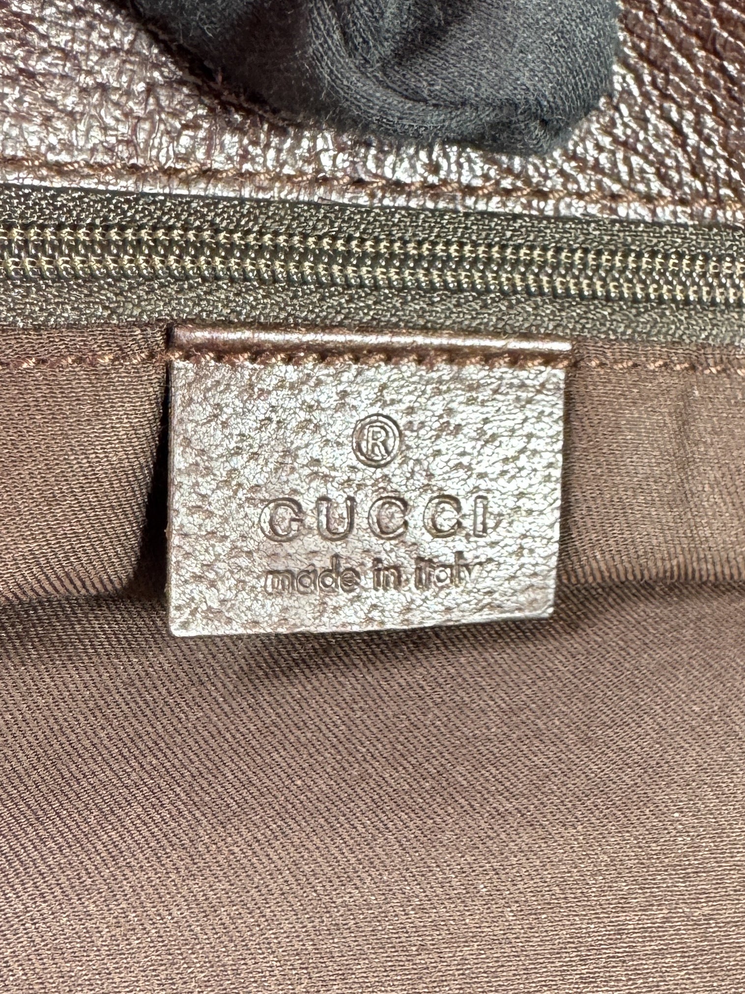 Gucci brown signature GG tote 120888 204991