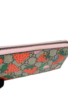 Gucci GG strawberry zip around wallet 5738651147
