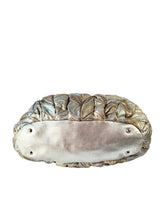Miu Miu gold & silver nappa leather patchwork bag 122