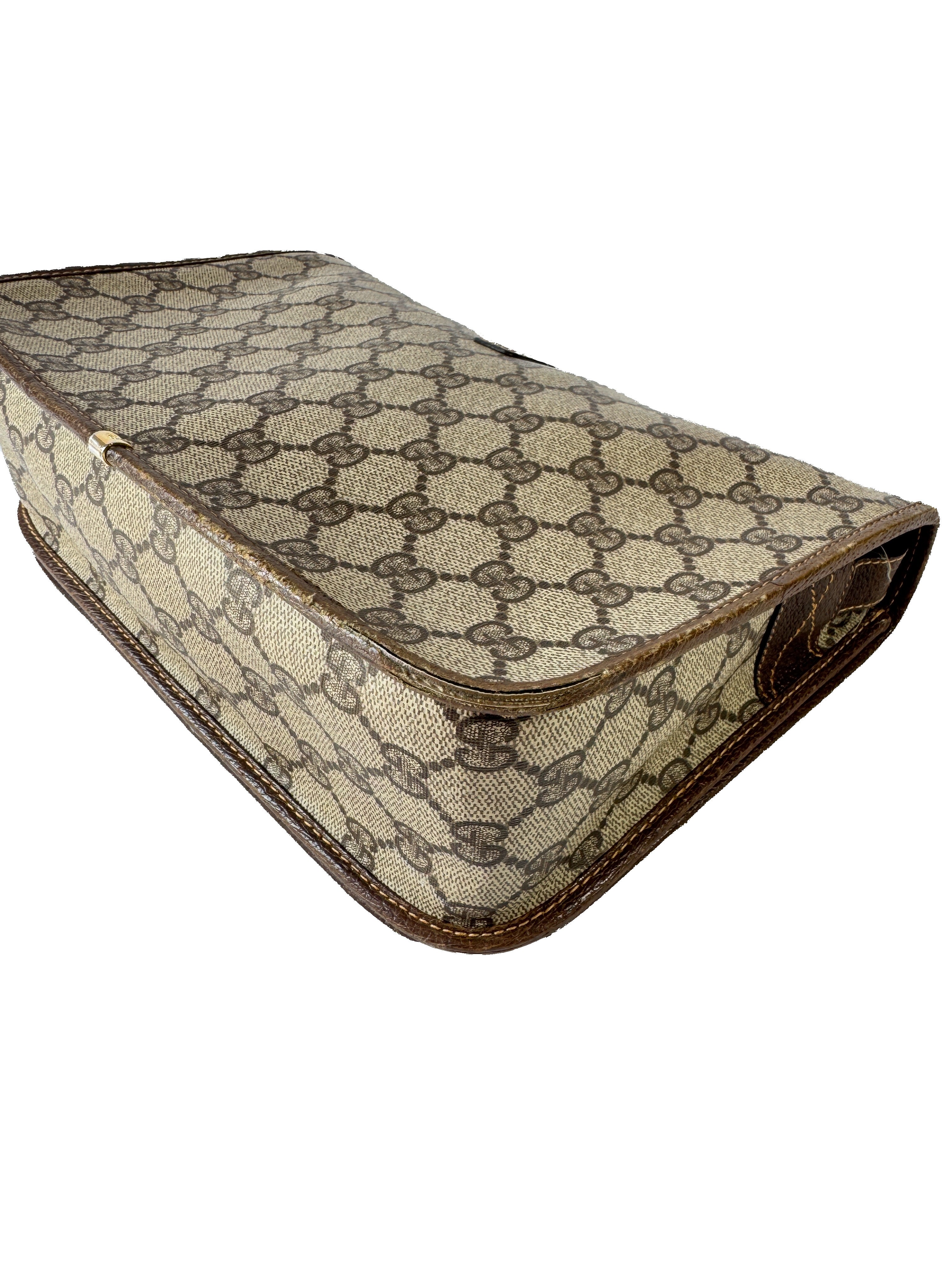 Gucci GG brown vintage Sherry line crossbody  001.116.0551