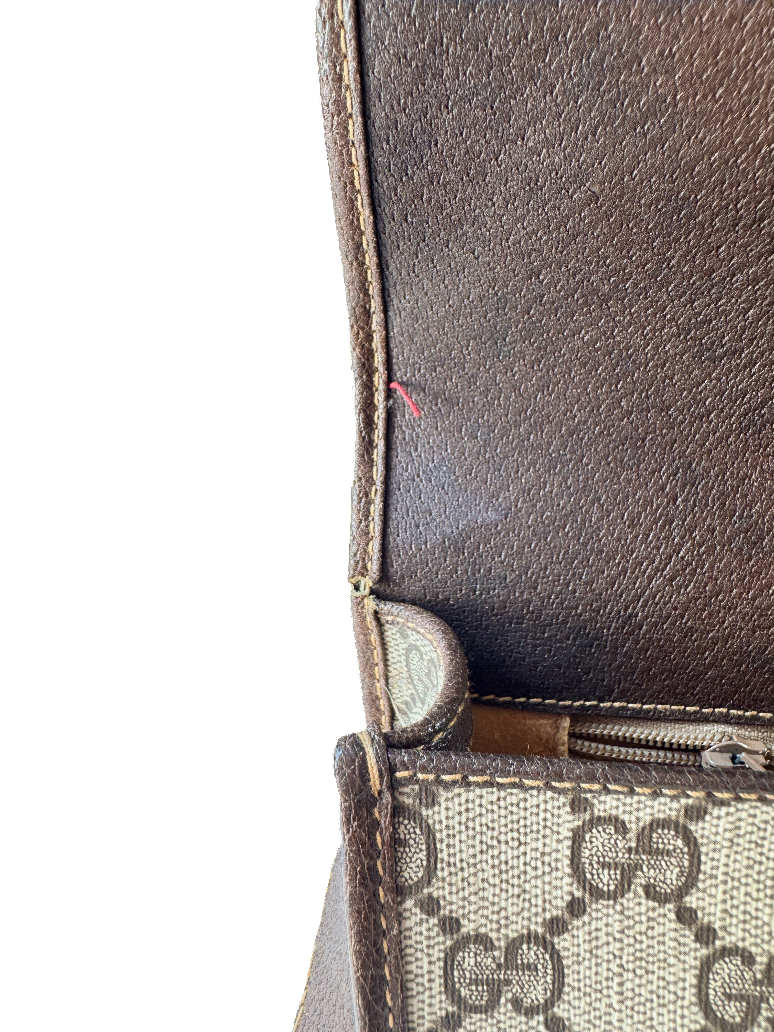 Gucci GG brown vintage Sherry line crossbody  001.116.0551