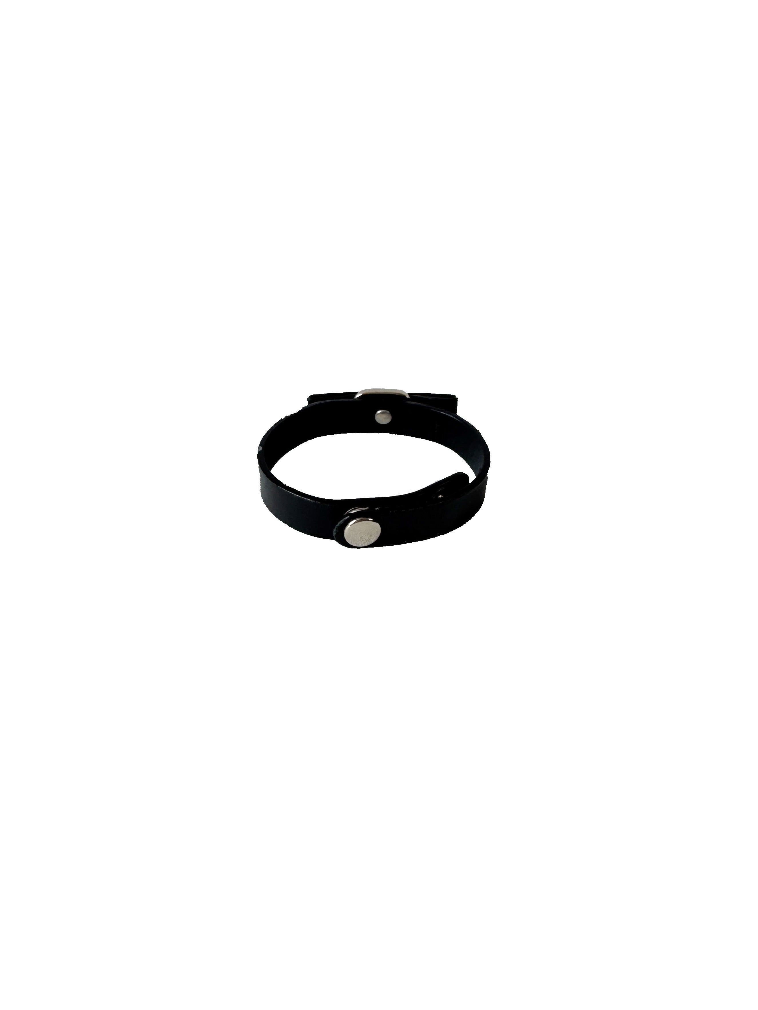Salvatore Ferragamo black leather Vara bow bracelet BOX