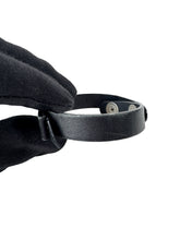 Salvatore Ferragamo black leather Vara bow bracelet BOX