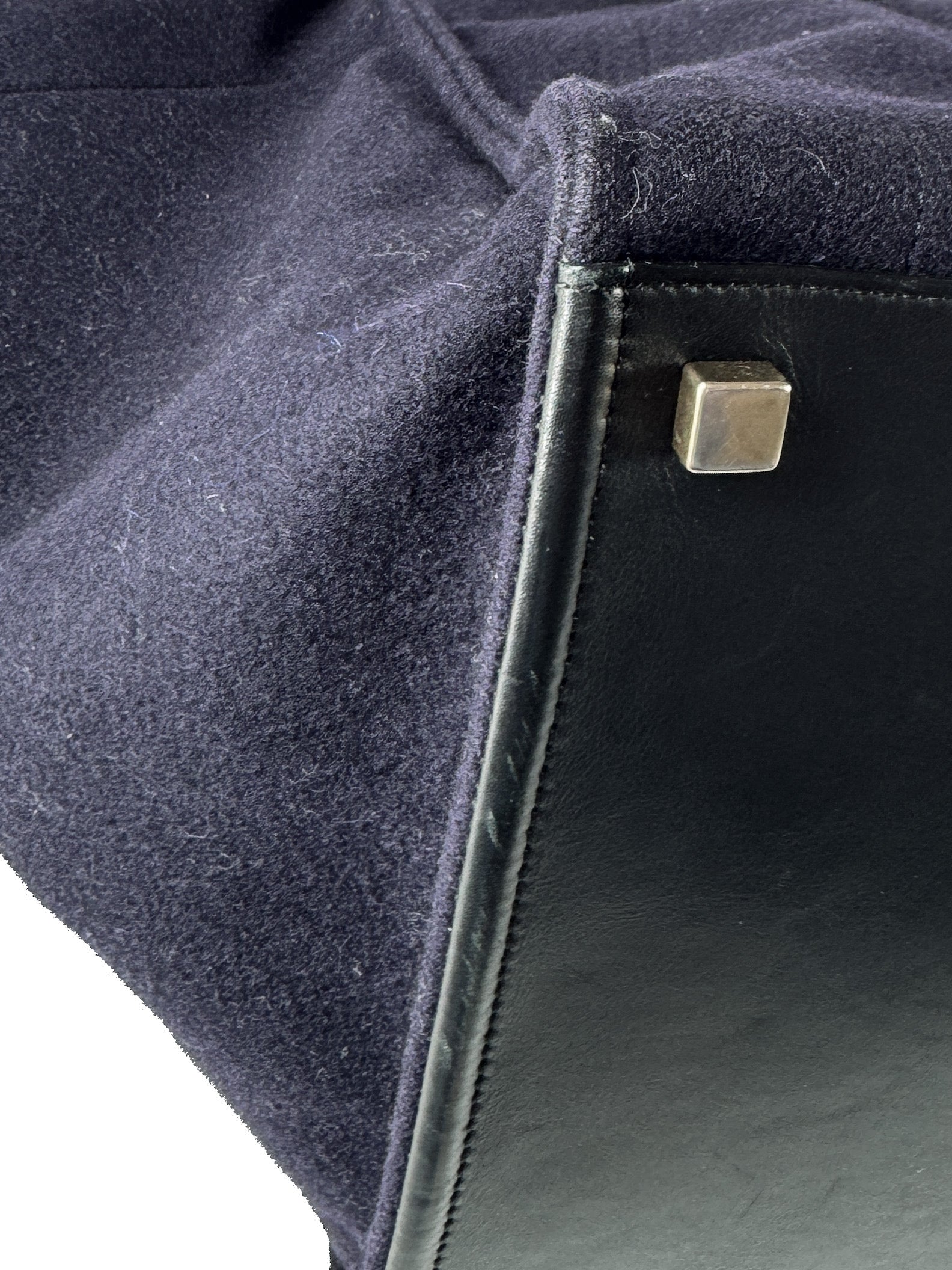 Celine navy wool Phantom tote F-LA-0154