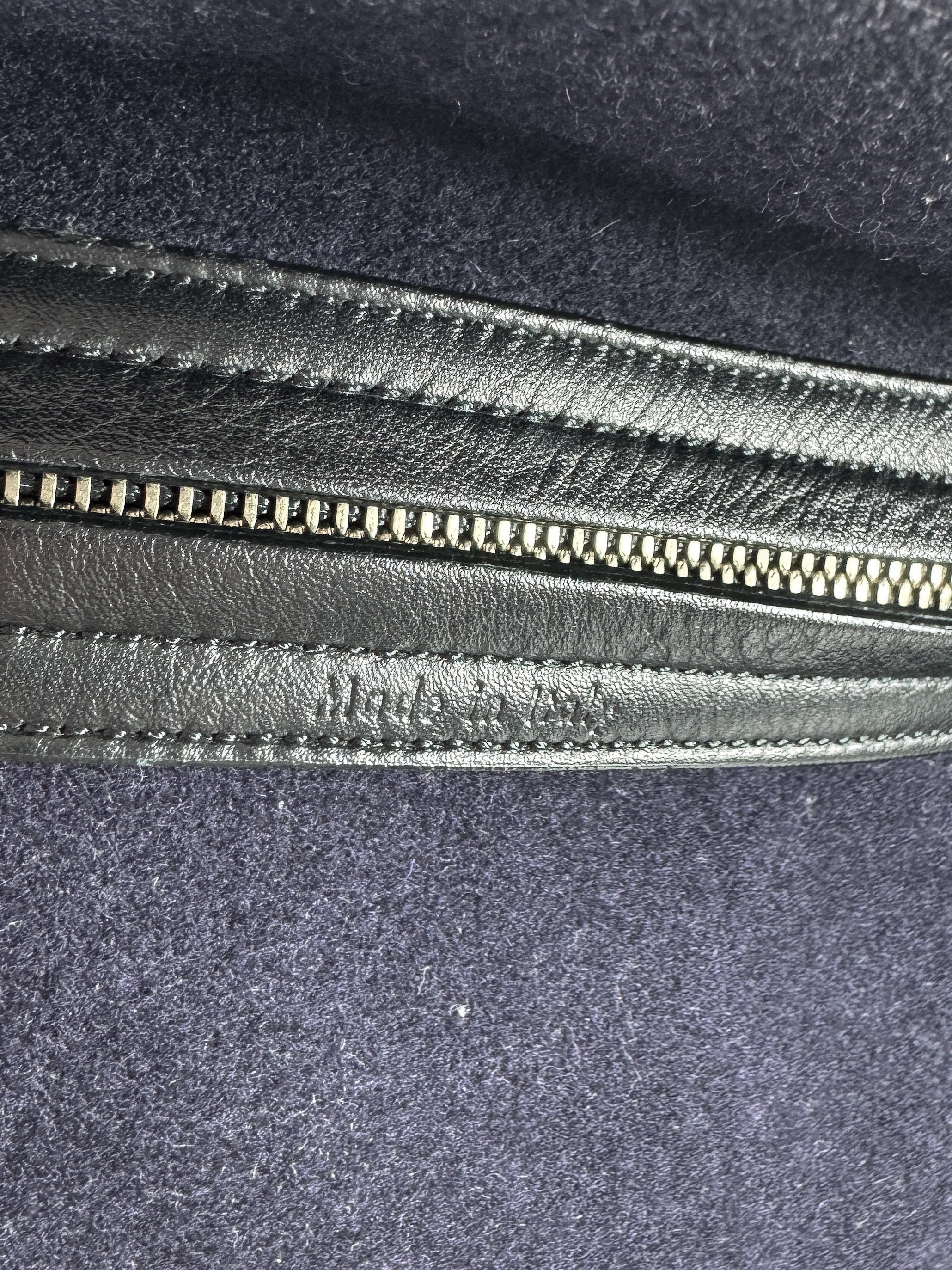 Celine navy wool Phantom tote F-LA-0154