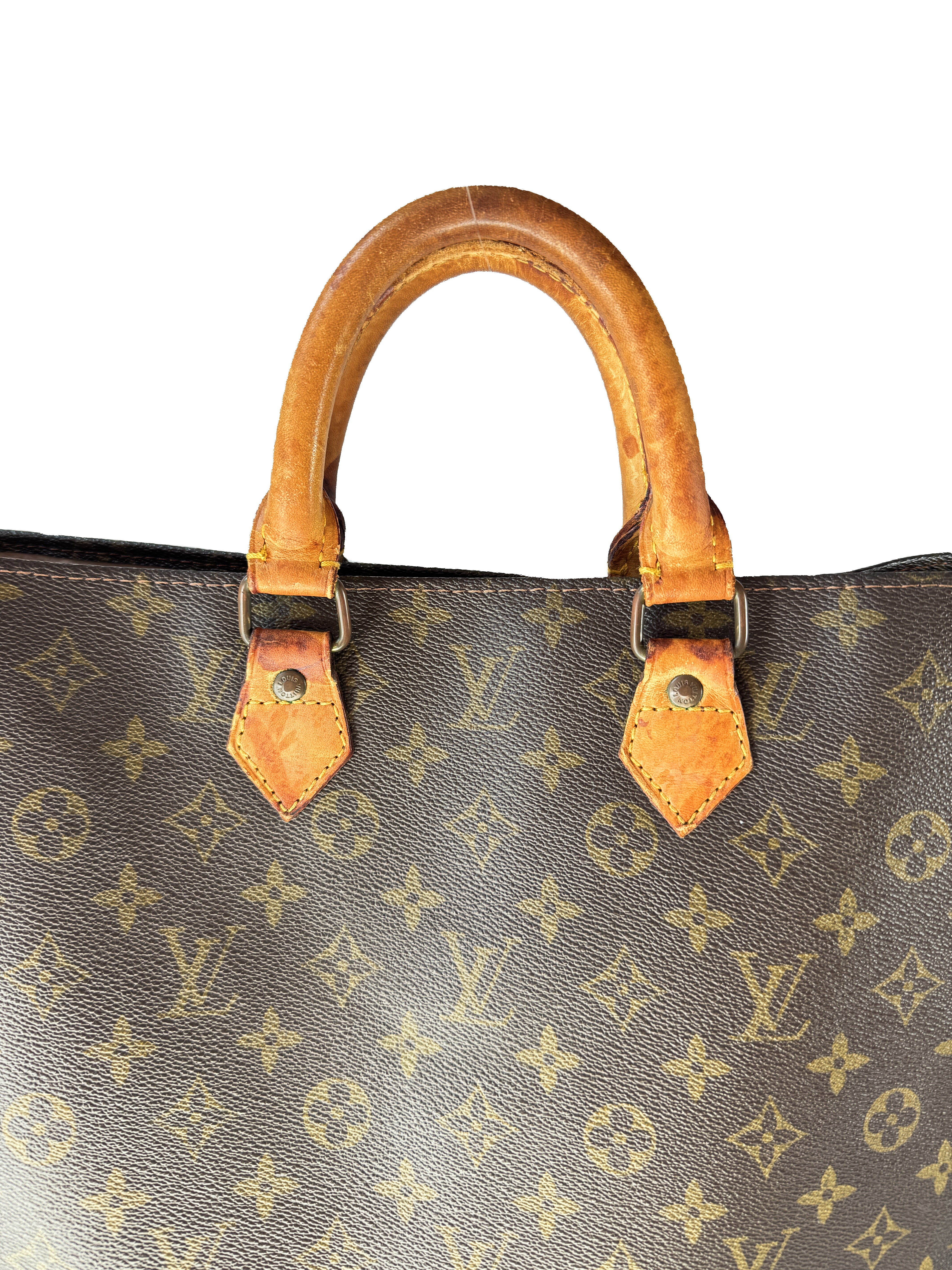 Louis Vuitton monogram pre 80s Sac Plat tote