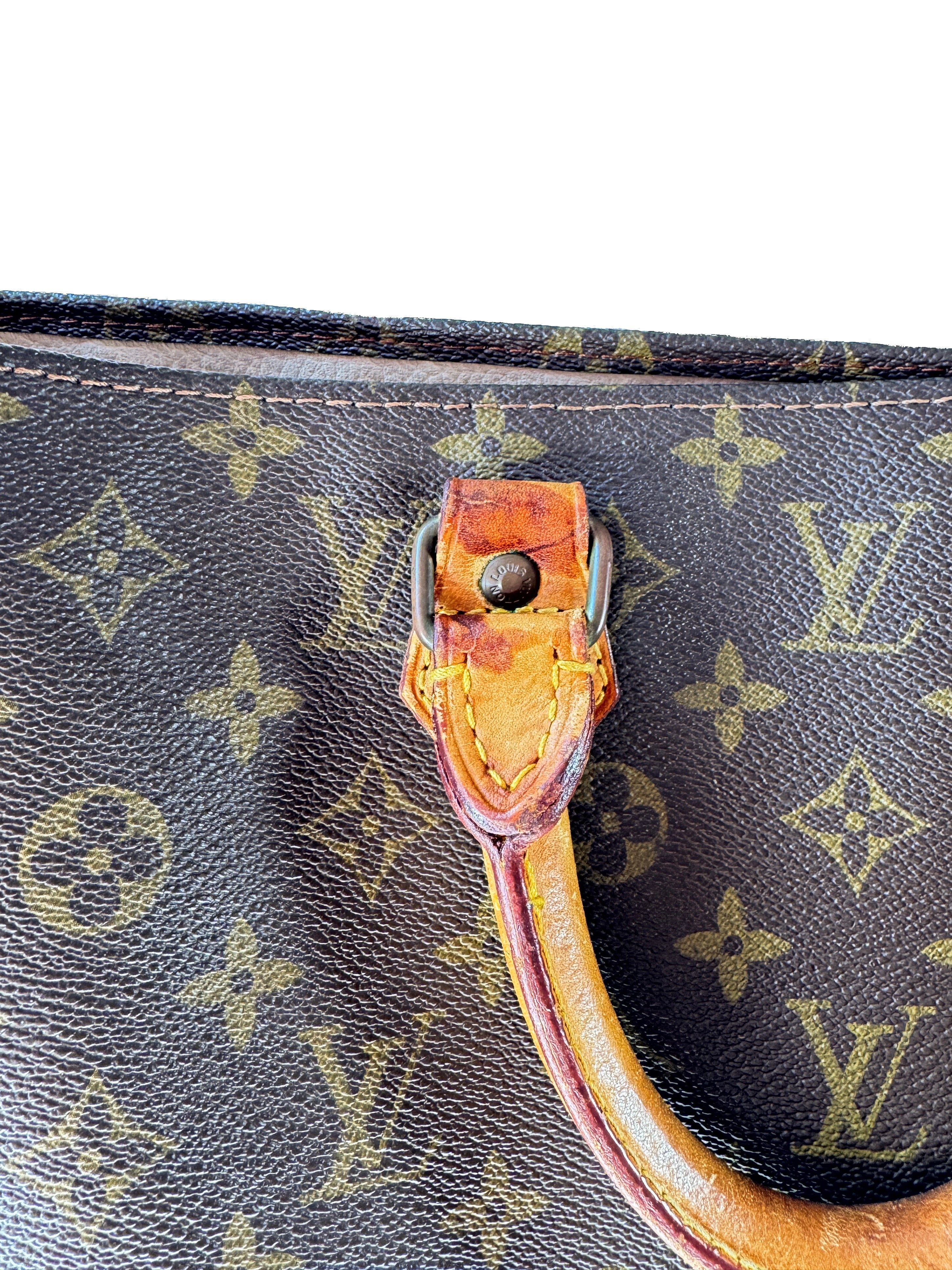 Louis Vuitton monogram pre 80s Sac Plat tote