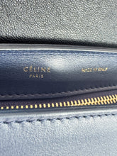Celine smooth calfskin linen medium tri color navy/black Trapeze SMP1102