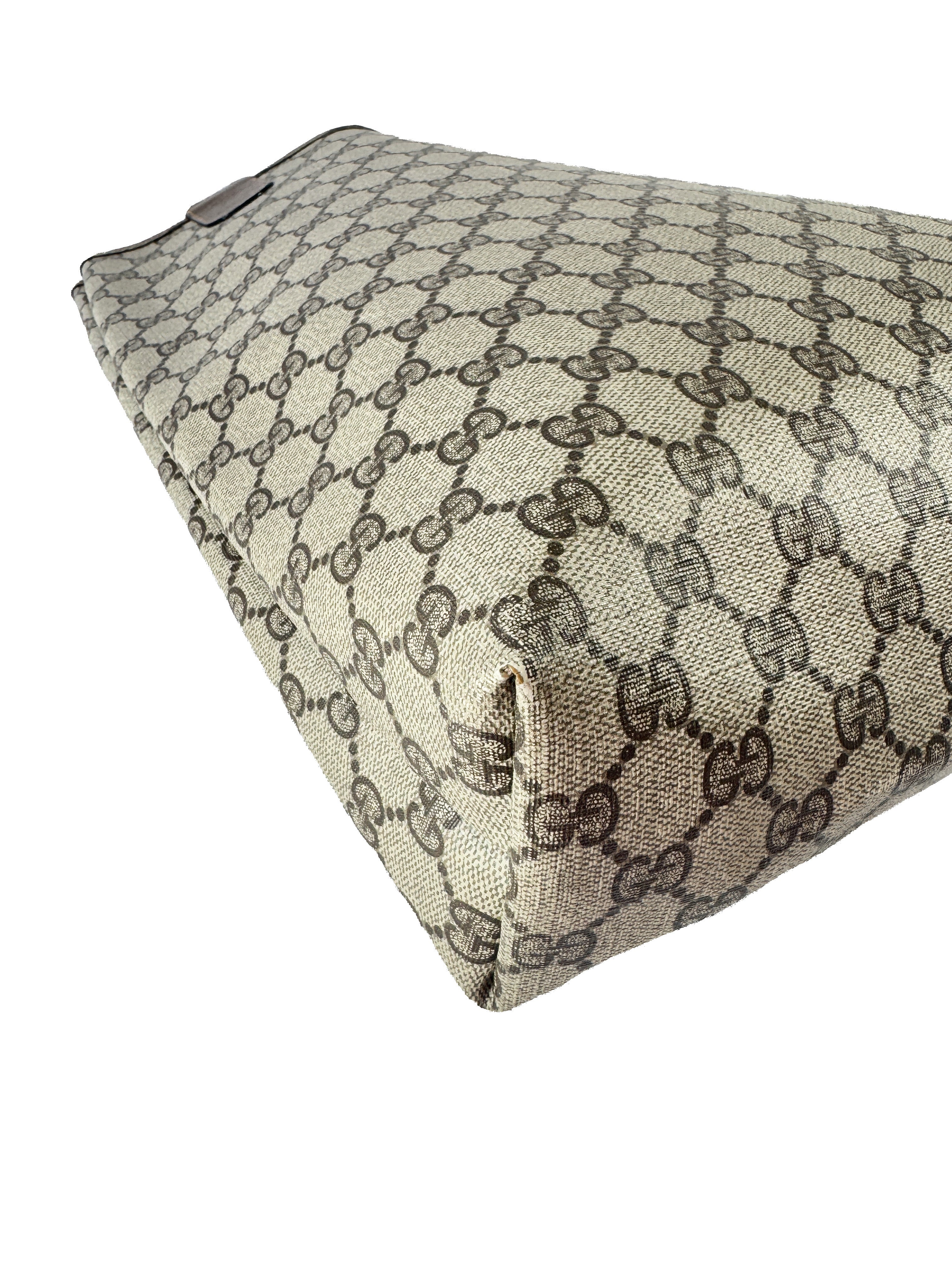 Gucci vintage Sherry line brown GG tote 39-02-003