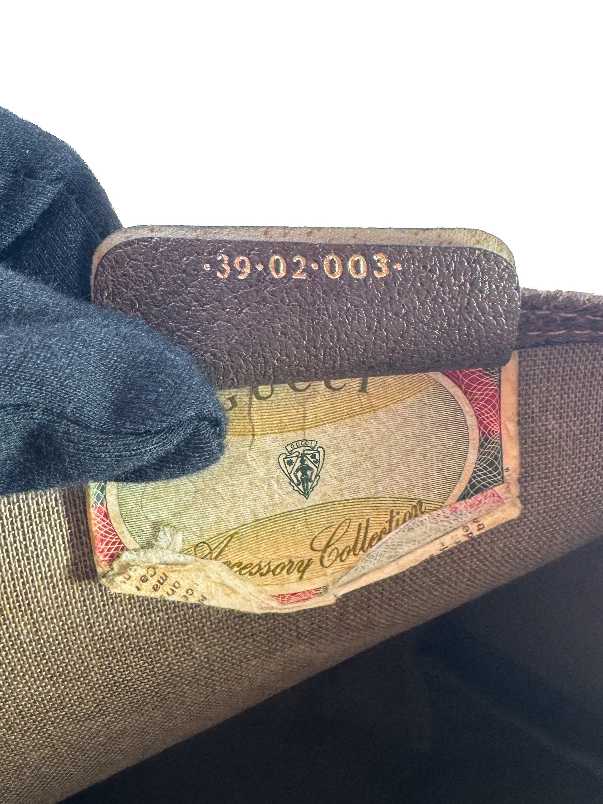 Gucci vintage Sherry line brown GG tote 39-02-003