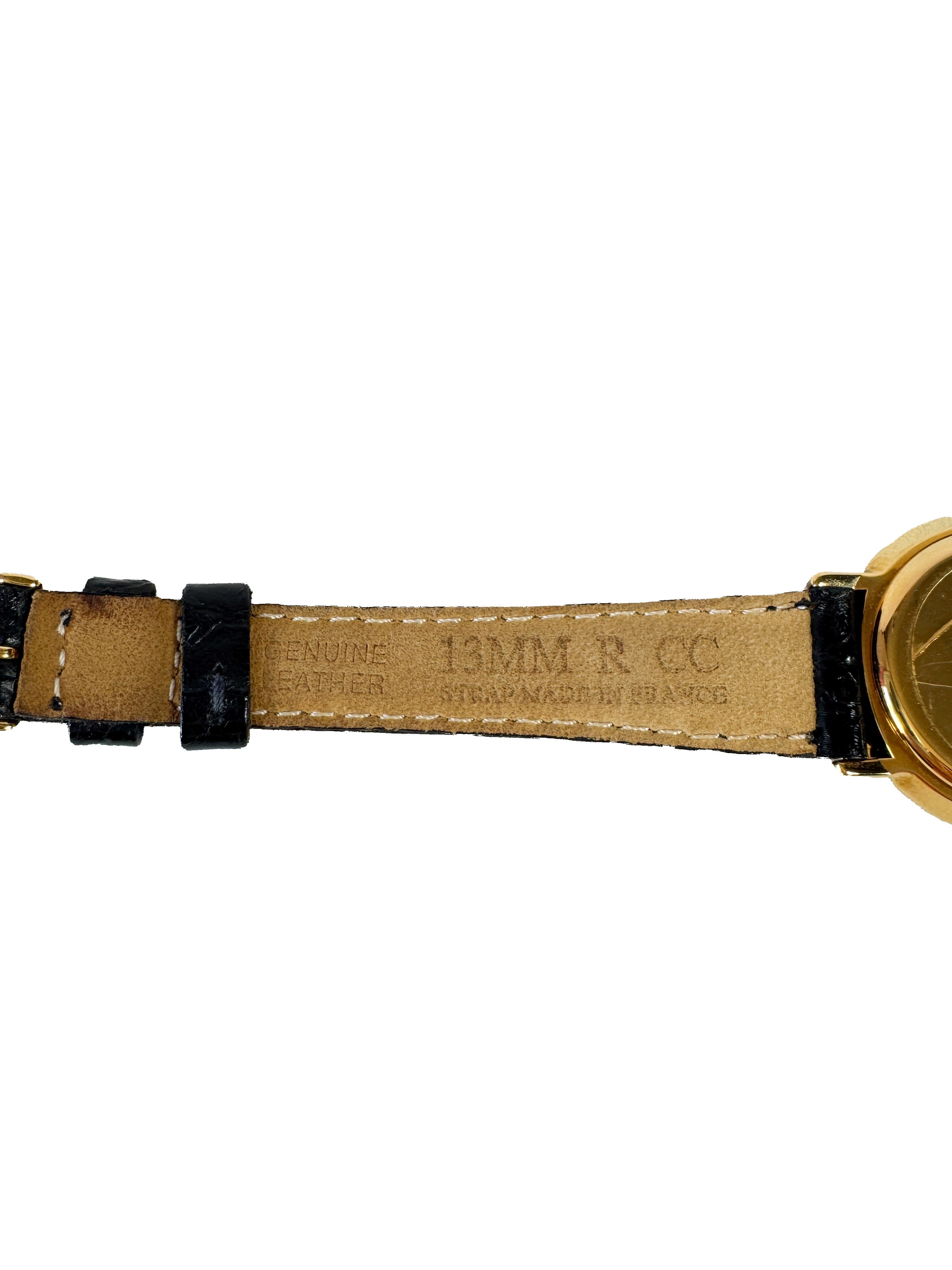 Gucci black/gold 3000.2.L 24mm watch 464136