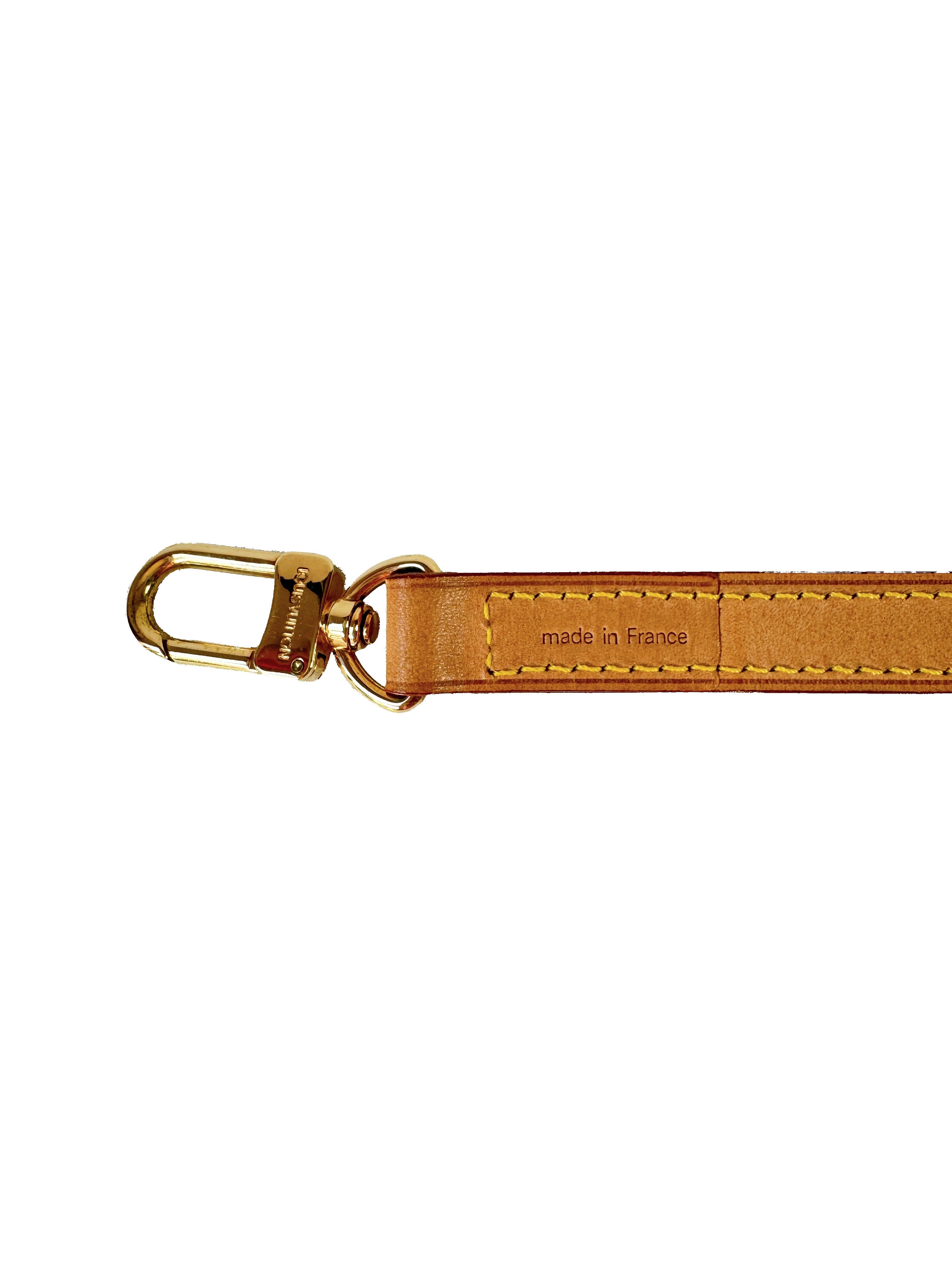 Louis Vuitton narrow vachetta leather strap