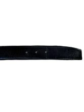 Hermès black leather matte silver Constance H belt size 100 SP 11 28