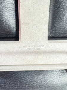 Hermès black leather matte silver Constance H belt size 100 SP 11 28