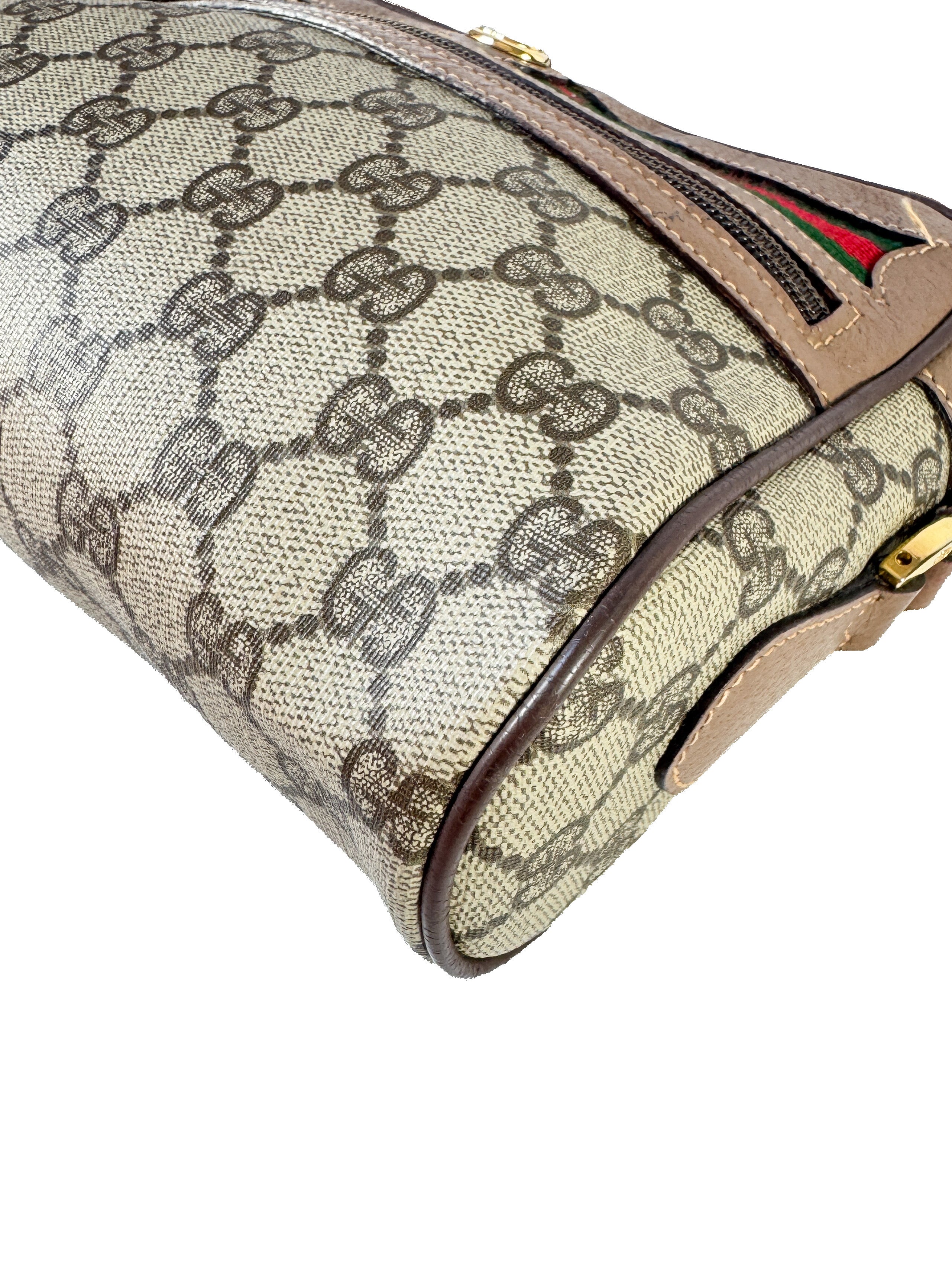 Gucci vintage brown GG sherry line crossbody 001.44.6655