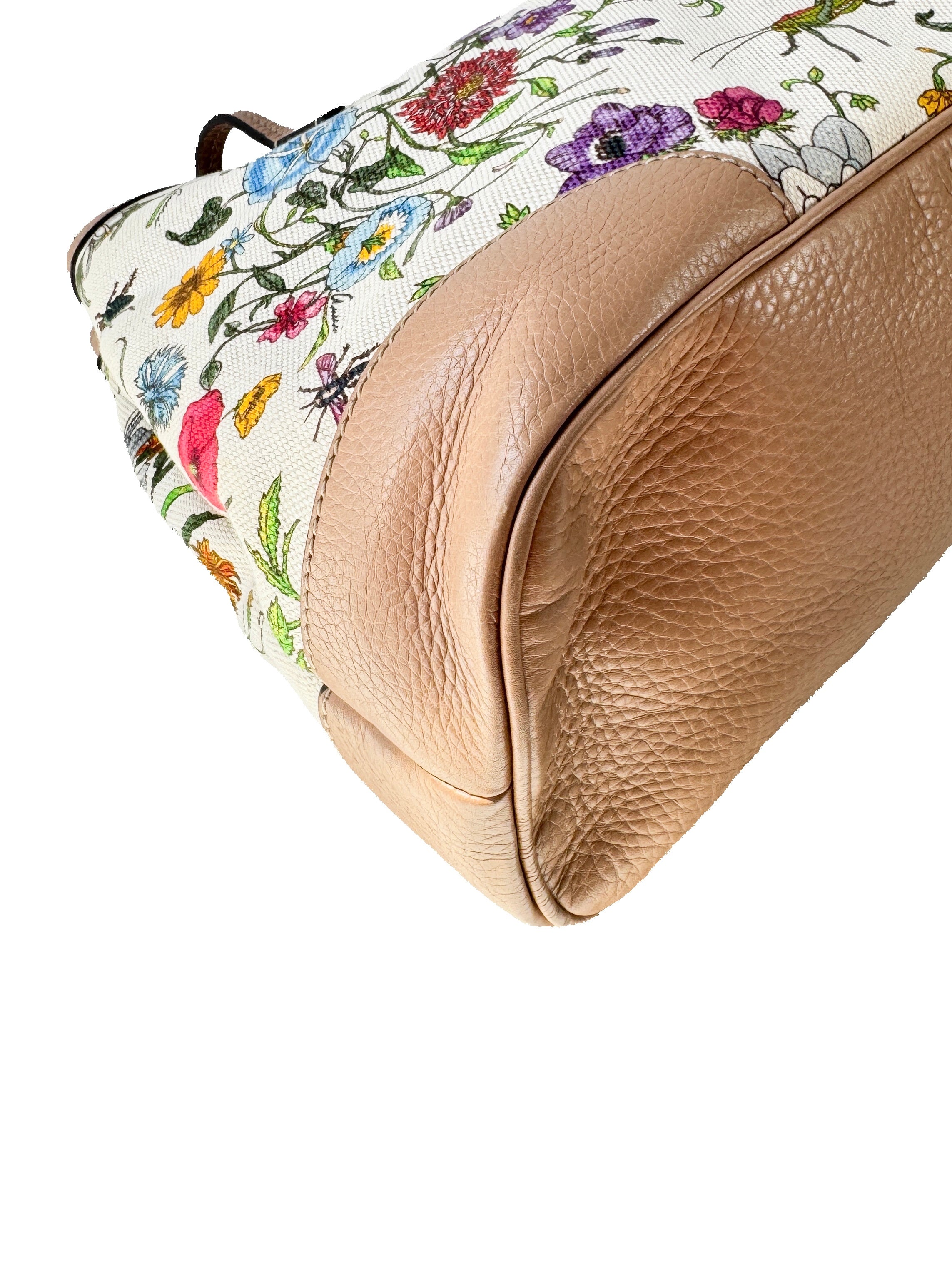 Gucci cream medium Flora tote 358470 498879