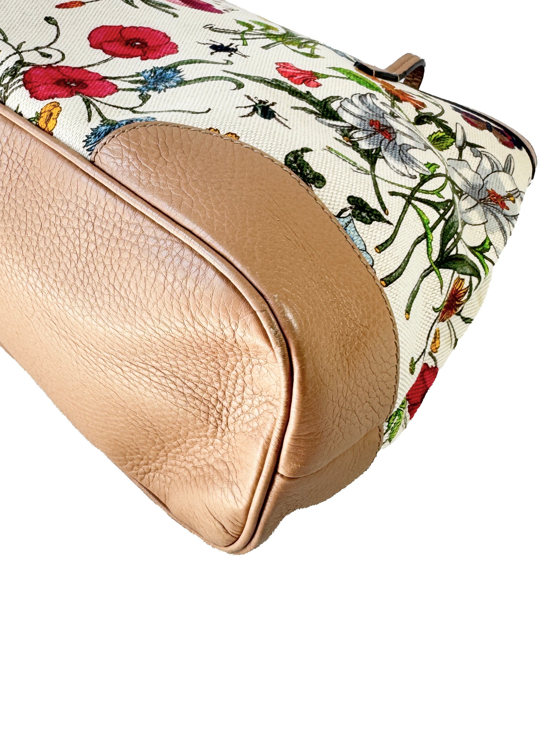 Gucci cream medium Flora tote 358470 498879