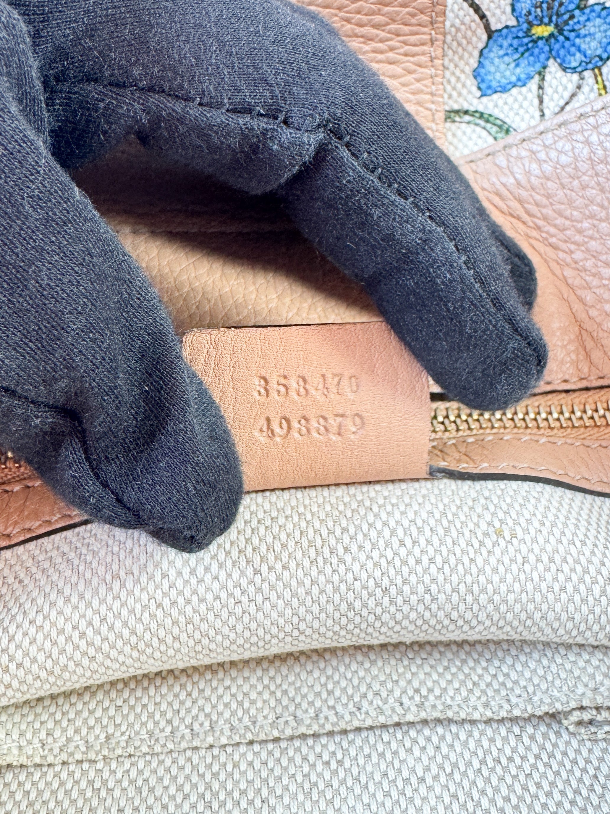 Gucci cream medium Flora tote 358470 498879