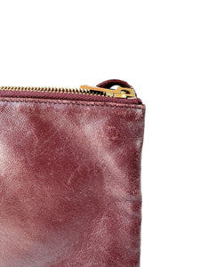Celine burgundy trio crossbody W-LM-3159