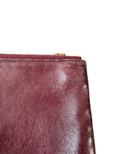 Celine burgundy trio crossbody W-LM-3159