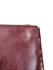 Celine burgundy trio crossbody W-LM-3159