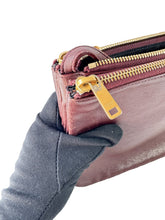 Celine burgundy trio crossbody W-LM-3159