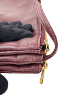 Celine burgundy trio crossbody W-LM-3159